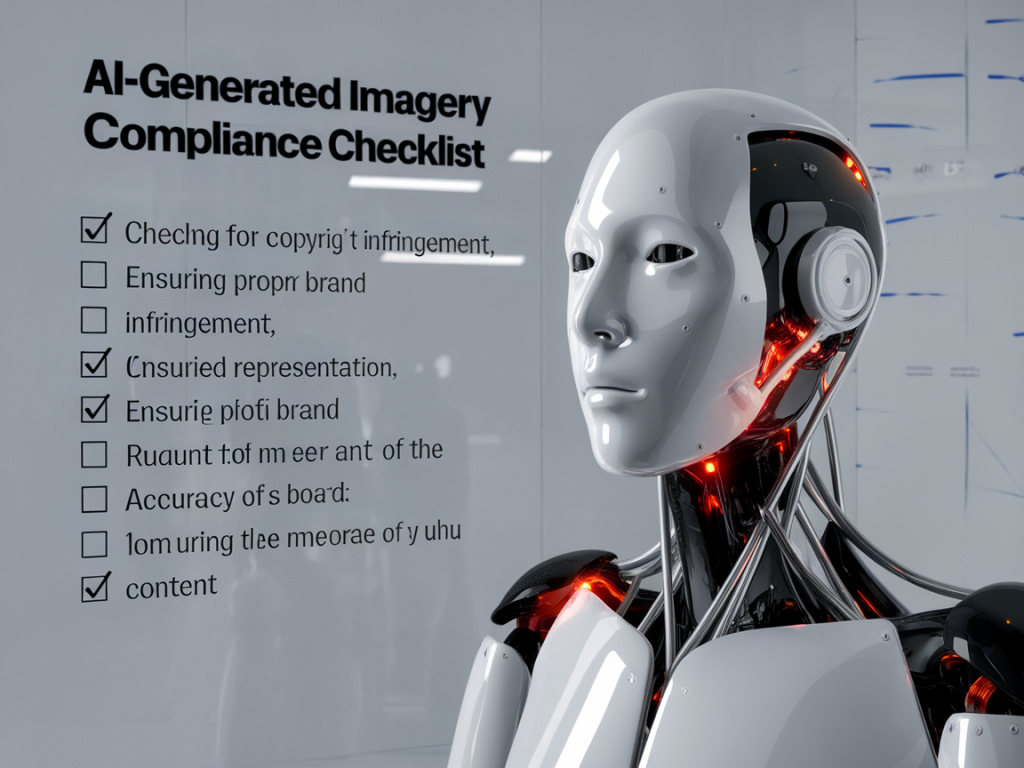 A practical checklist to get ai‑generated imagery through brand compliance reviews and legal spot checks