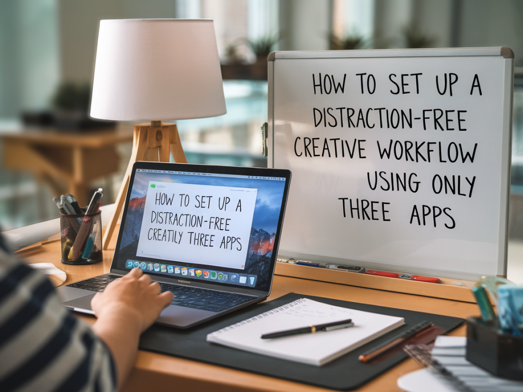 how to set up a distraction‑free creative workflow using only three apps
