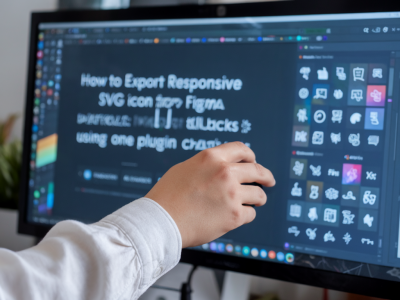 How to export responsive svg icon sets from figma without raster fallbacks using one plugin chain