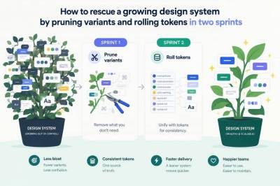 How to rescue a growing design system by pruning variants and rolling tokens in two sprints