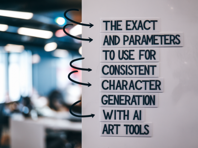 the exact prompts and parameters to use for consistent character generation with ai art tools