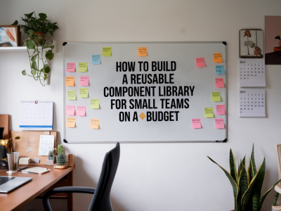 how to build a reusable component library for small teams on a budget